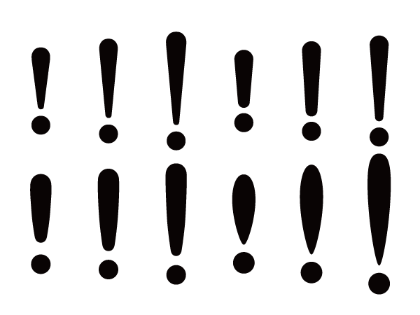 感嘆符 – SILHOUETTE DESIGN