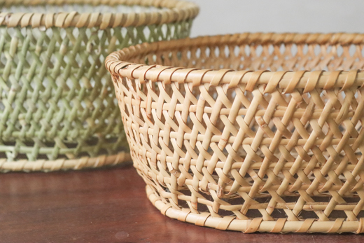 長野 根曲竹 茶碗かご (大)