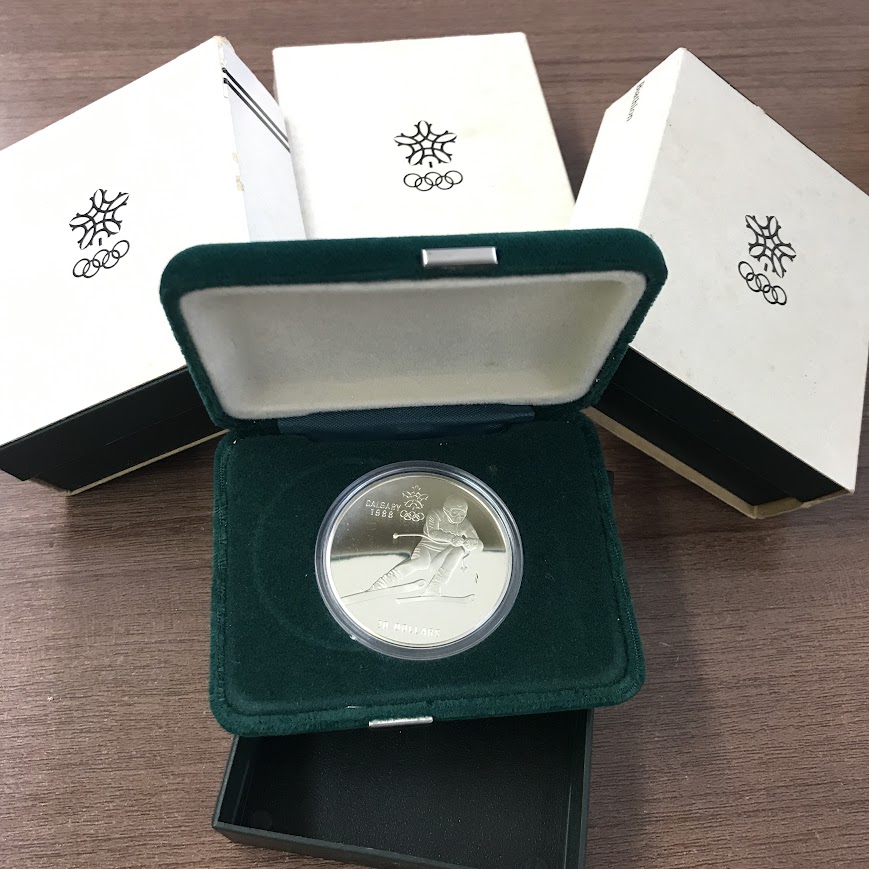 五日市店買取｜銀貨買取｜カルガリーオリンピック 1988 20ドル 銀貨
