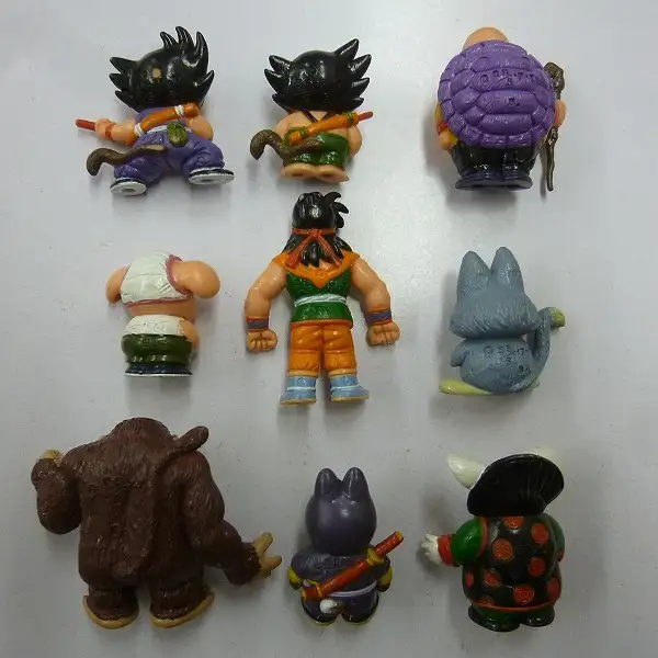 買取】ドラゴンボール 消しゴム ドラ消し 彩色 カラー 9体 孫悟空 大猿