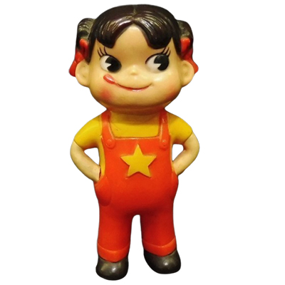 参考価格】不二家 ペコちゃん 星ペコ ソフビ 人形 | 古いおもちゃ