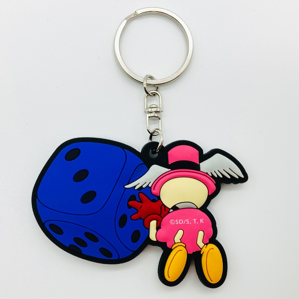 天使のサイコロ&悪魔のサイコロ 立体ラバーキーホルダー | KAIBA