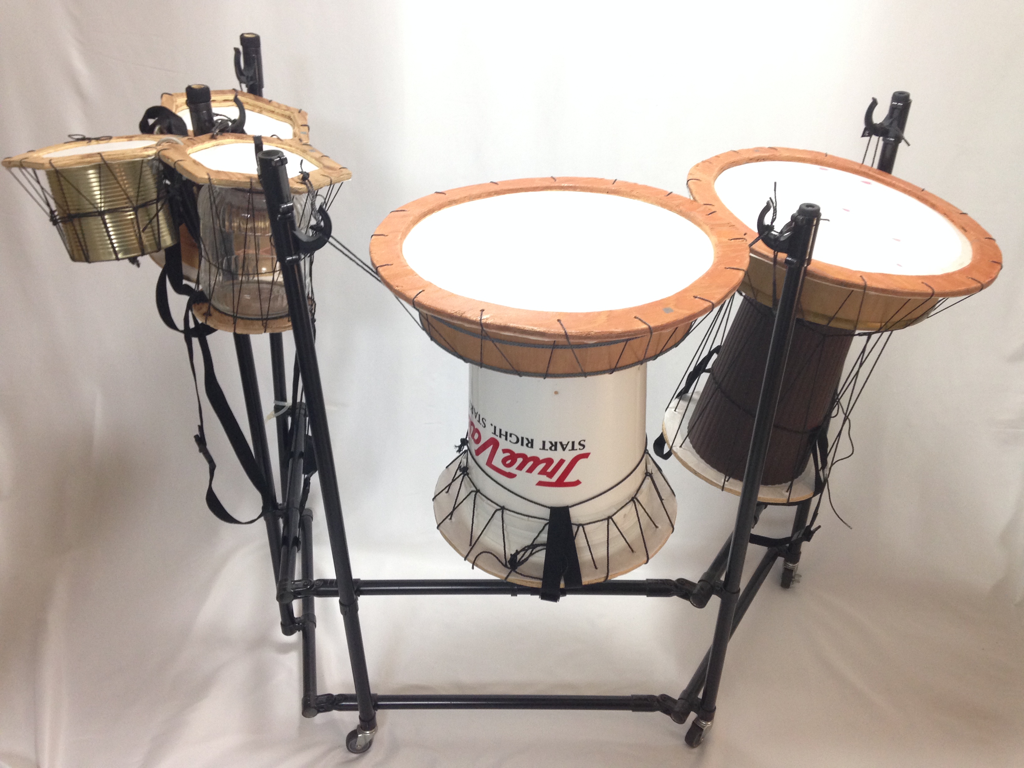 053 おけどんセット | kajiiの手作り楽器図鑑 kajii's musical instruments