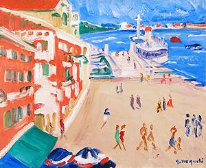 野口弥太郎「ベニス」油彩8号