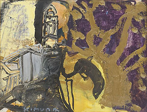 木村忠太「風景」油彩2号