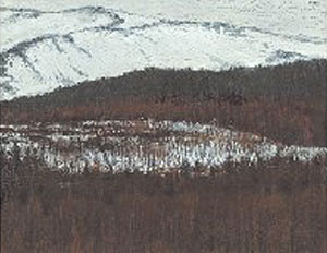 相原求一朗「知床浅春」油彩 1981年