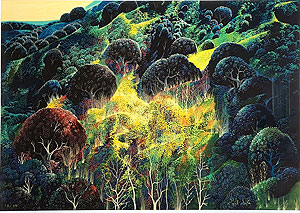 アイベン・アール「オータム フィールド」版画 1990年