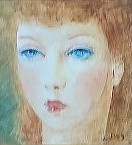 モイーズ・キスリング「女性像」油彩0号