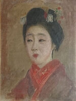 高塚省吾「月の光」油彩10号