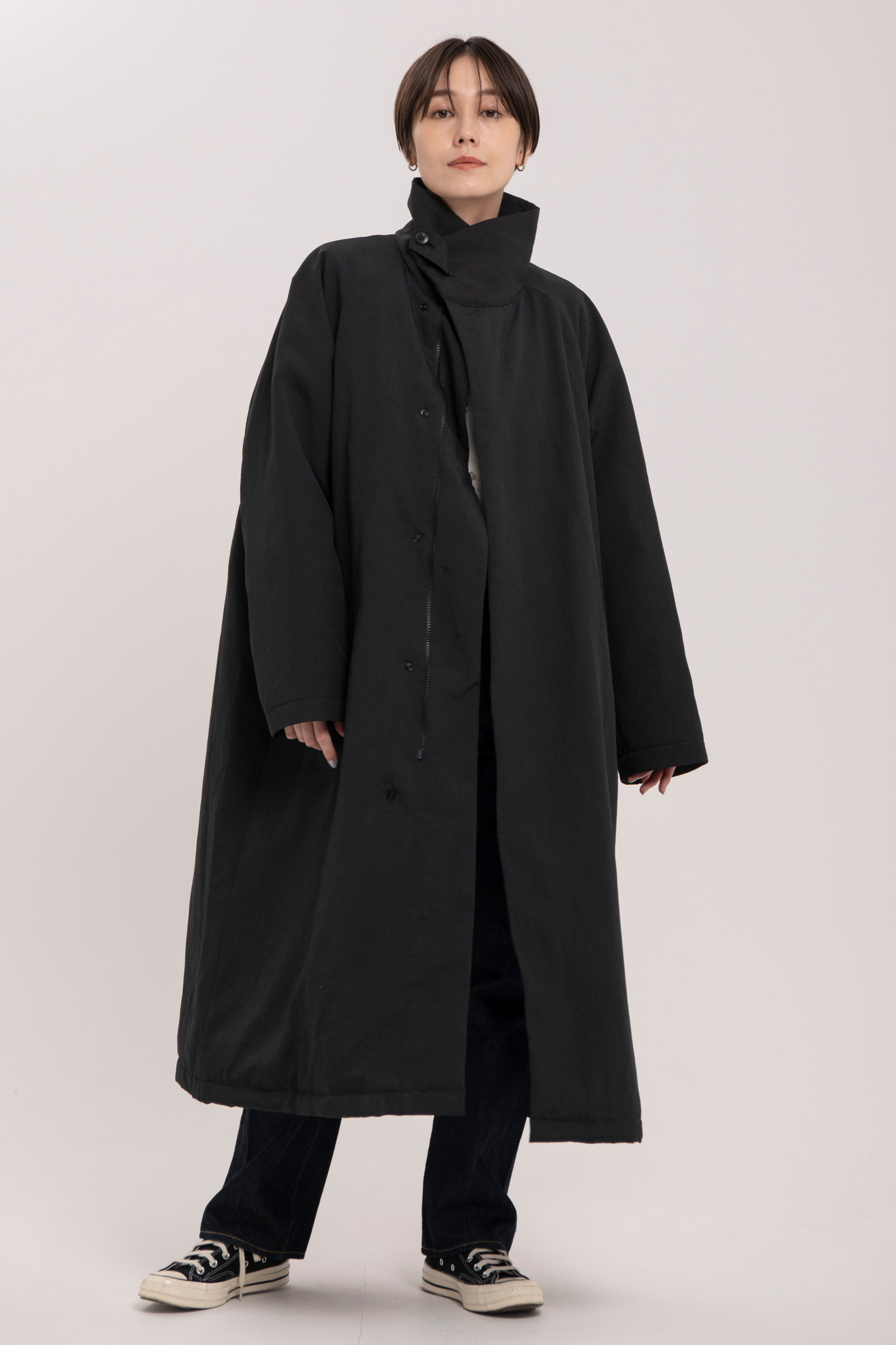 Stand Collar Coat - Unisex