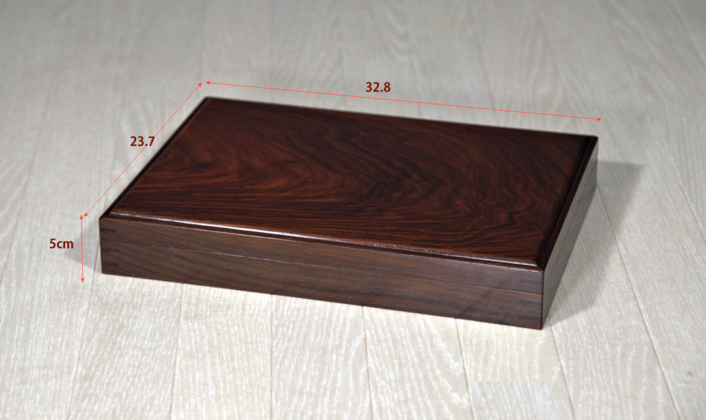 雑貨: 文箱 紫檀 若畑作 no.8203 (日本製) / 唐木家具OSAKA