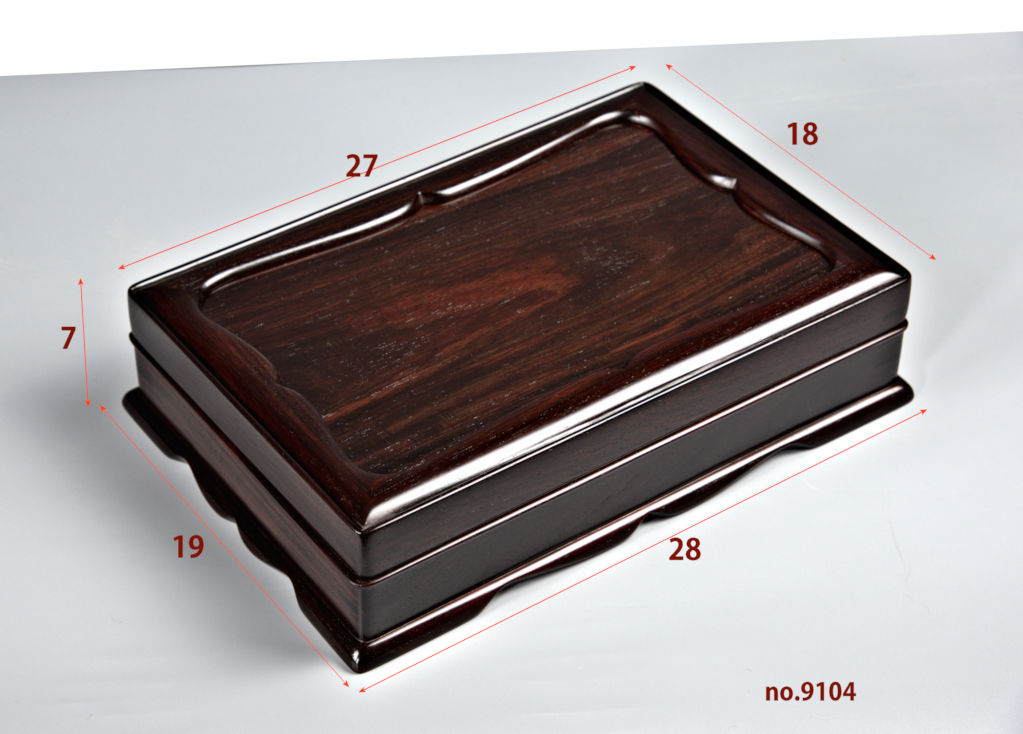 雑貨: 紫檀 足付硯箱 大阪唐木指物 no.9104 / 唐木家具OSAKA