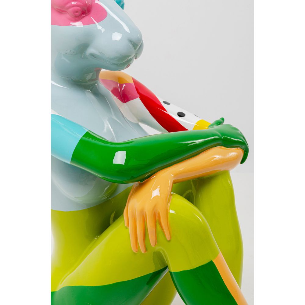 シッティングラビット カラー 80cm デコフィギア - オブジェ・置物の