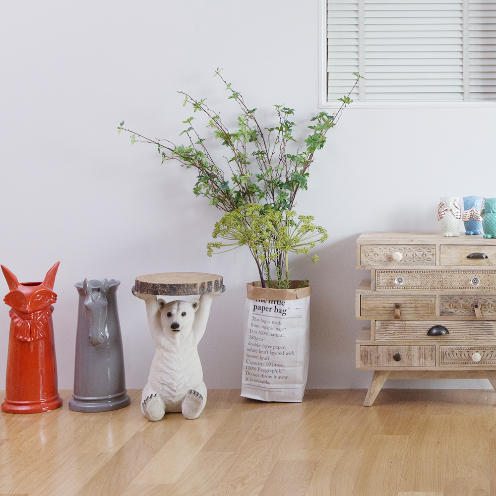 アニマルサイドテーブル ポーラーベア - サイドテーブルの通販