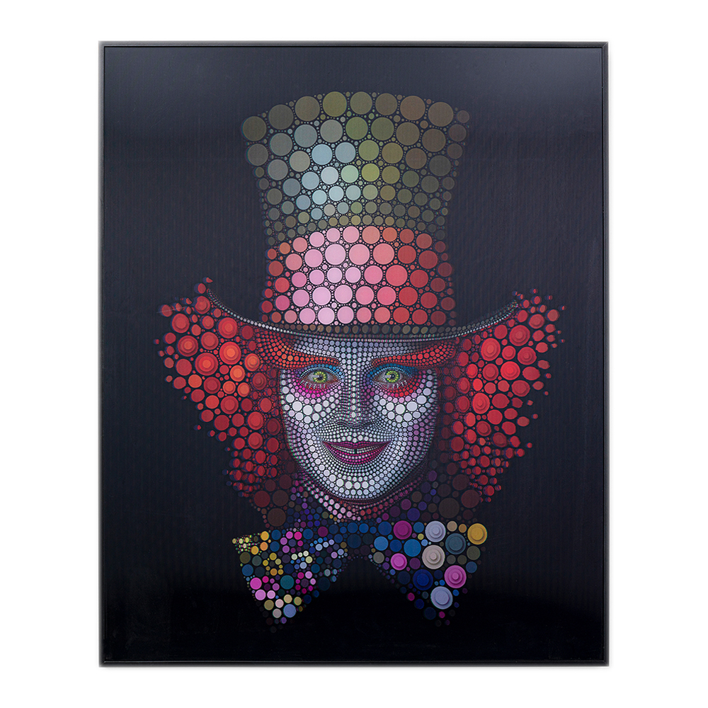 廃番】クレイジー ハッタ― 3D70x57cm ピクチャーフレーム ｜【KARE