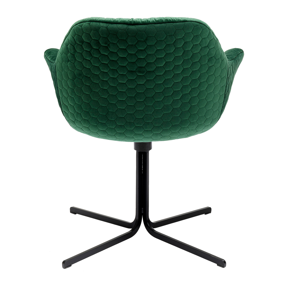 廃番】コルマール グリーン スウィベルアームチェア - ダイニング