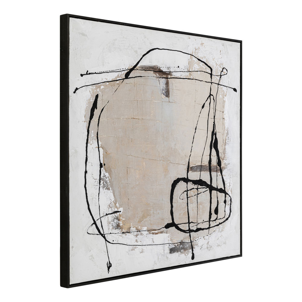 ダストグレー100×100 cm フレームピクチャー ｜【KARE】ドイツの家具