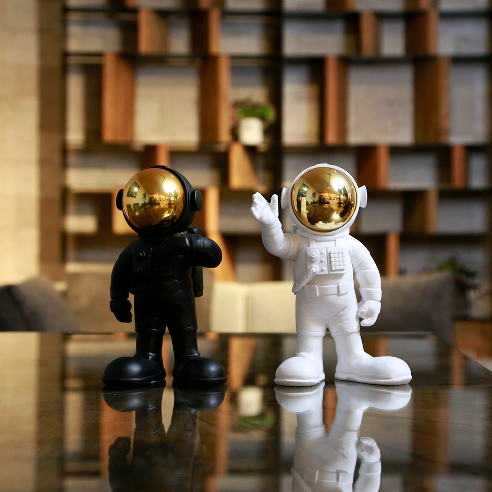 ウェルカムアストロノートブラック27cm デコフィギュア - オブジェ