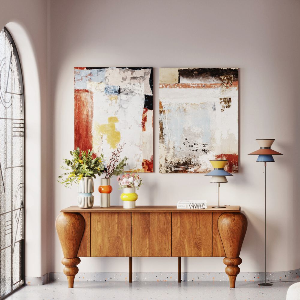 スプラッシュ オレンジ 90x120cm ピクチャー アート ｜【KARE】ドイツ