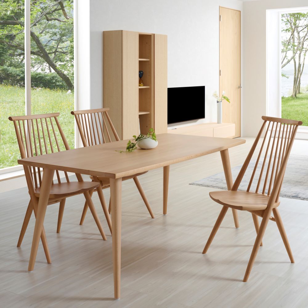 YIN灯日々専用 柏木工 シビルチェア CC71A BK オーク材 4脚セット③