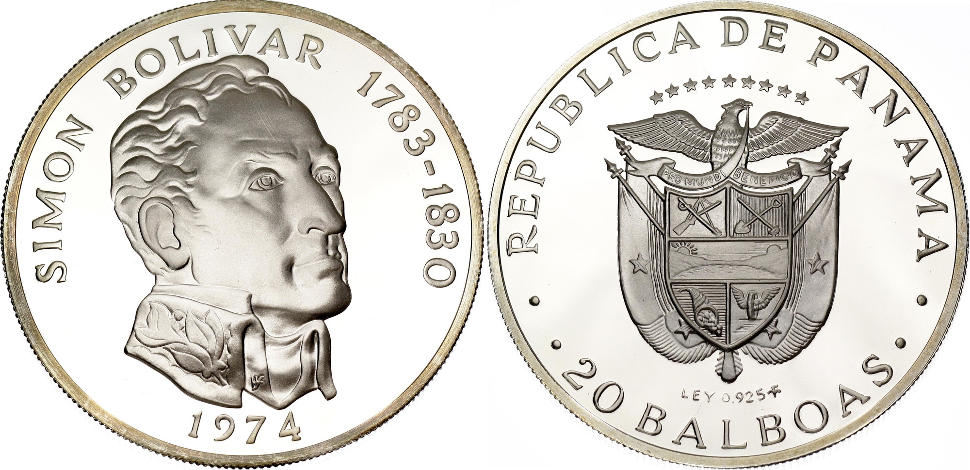 Panama 20 Balboas 1974 FM | Katz Auction