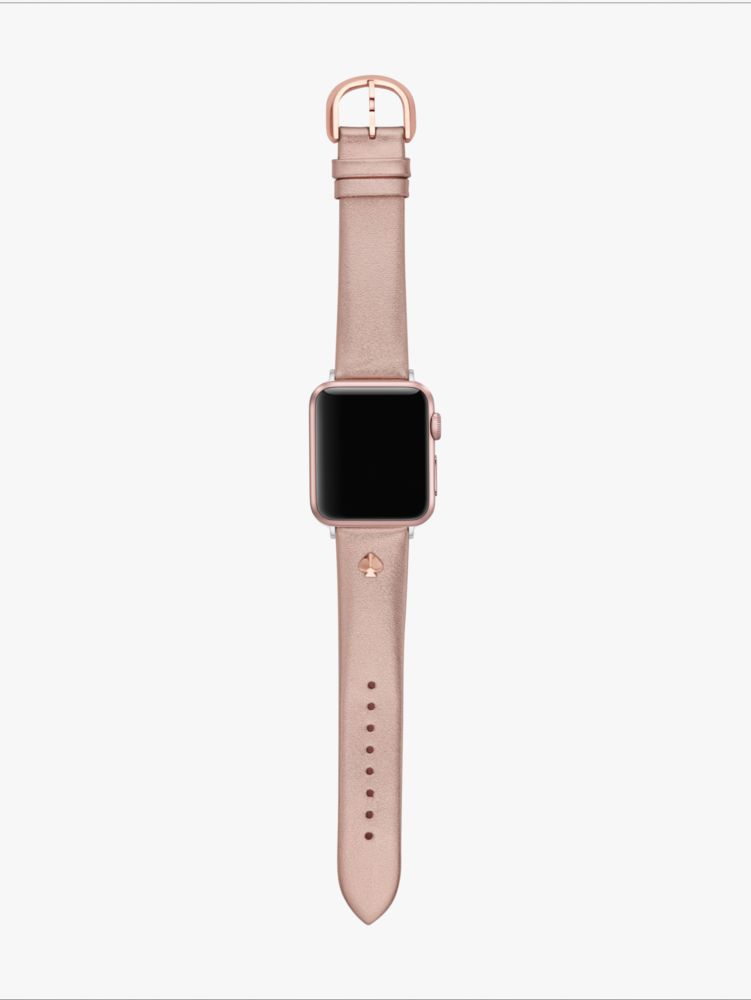 ローズゴールドトーン レザー アップル ウォッチ バンド | apple watch