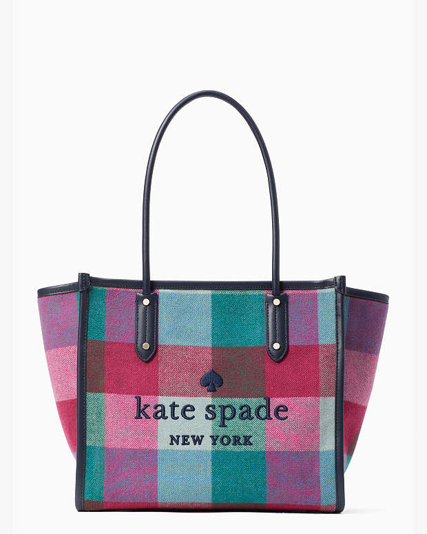 エラ フェスティブ チェック ファブリック トート | バッグ | ケイト