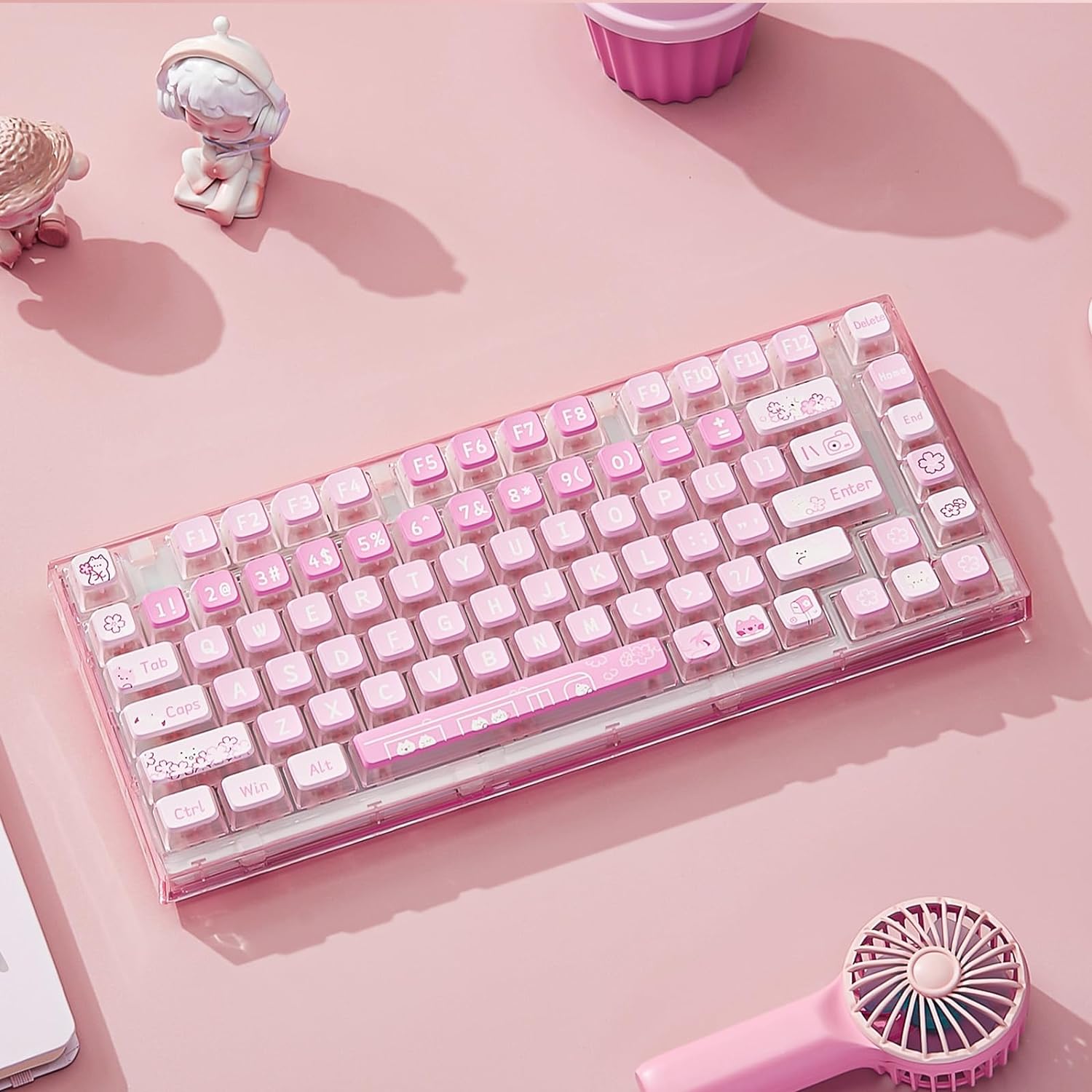 🌸 透明感あふれるピンクがマジ天使！✨ 『YUNZII X75 PRO JellyFish軸