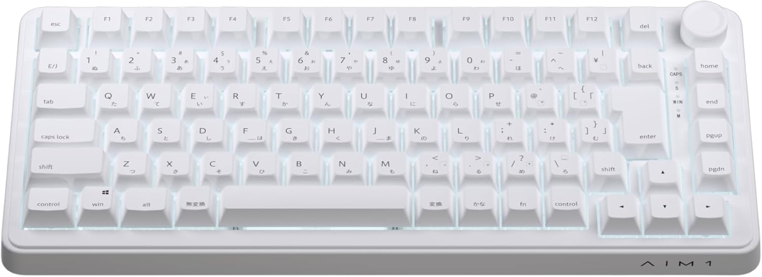 ゲーミングキーボード】日本語配列の新製品✨️白くてかわいいは正義