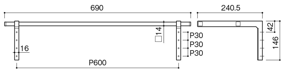 ハンガーポール SC-97D (SC-97D-XC) | Products | KAWAJUN Global Hardware