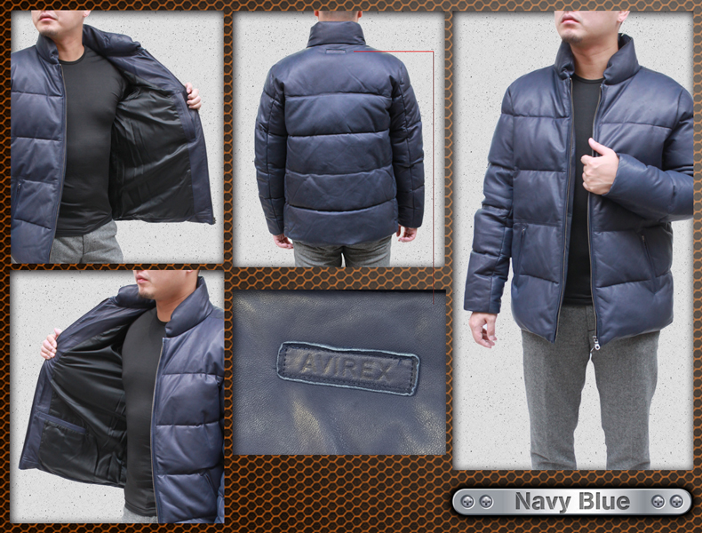 AVIREX(アヴィレックス) ソフトラム レザーダウンジャケット 6141050