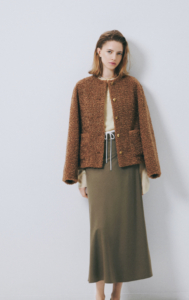 ♡alfa♡ミラオーウェン♡金釦ノーカラーコンパクトボアジャケット