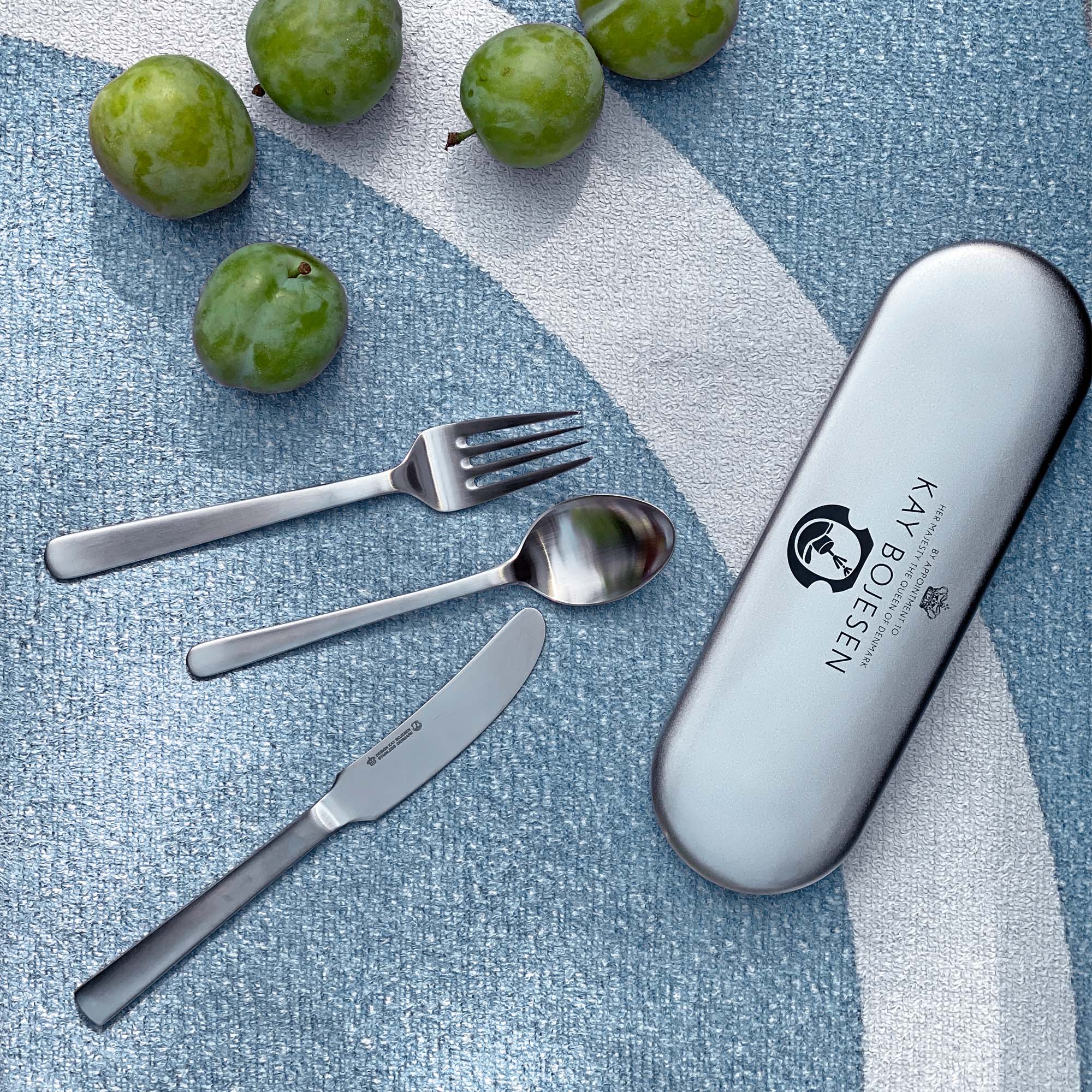 Travel set | Polished steel | Matt steel | Cutlery | Kay Bojesen