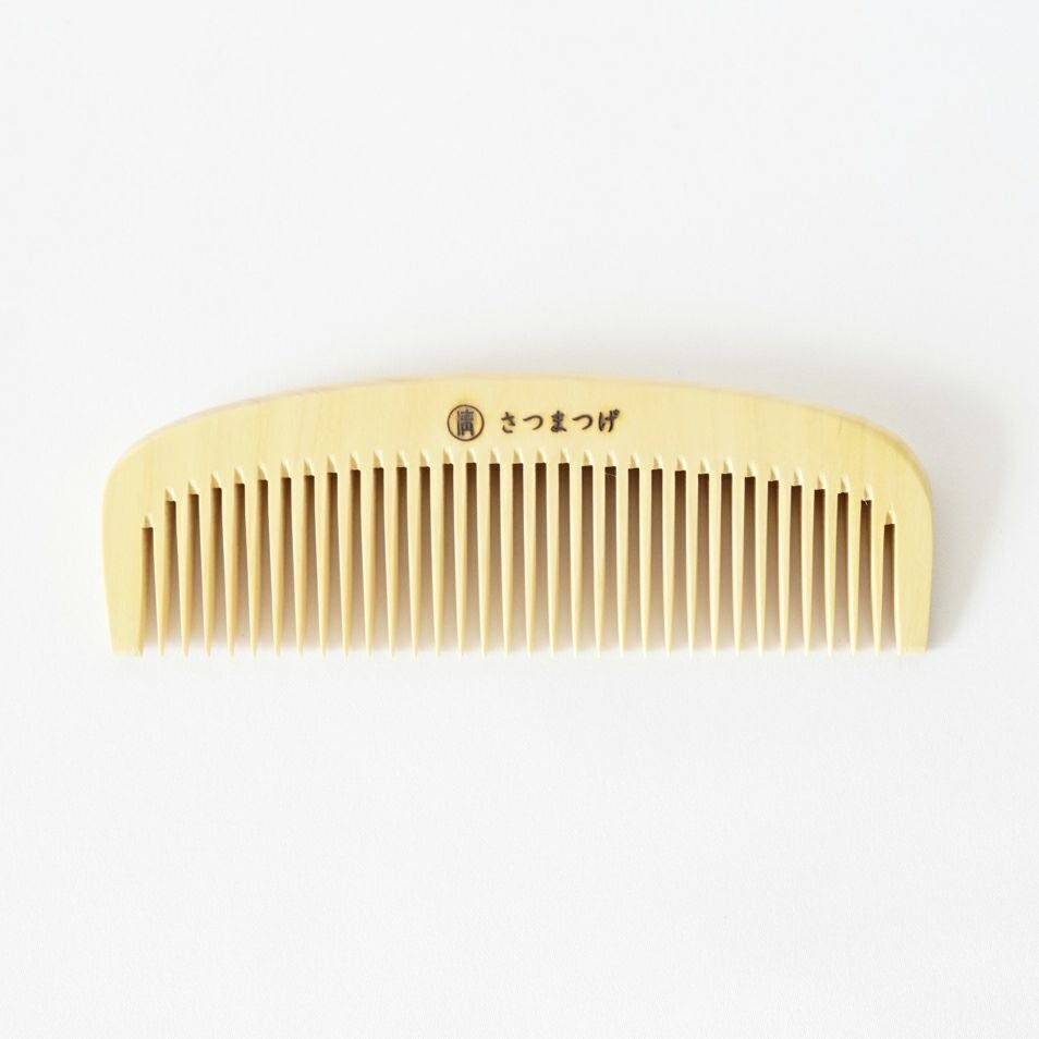 つげ櫛 解き櫛3寸5分（さつまつげ） | かづら清老舗オンラインショップ