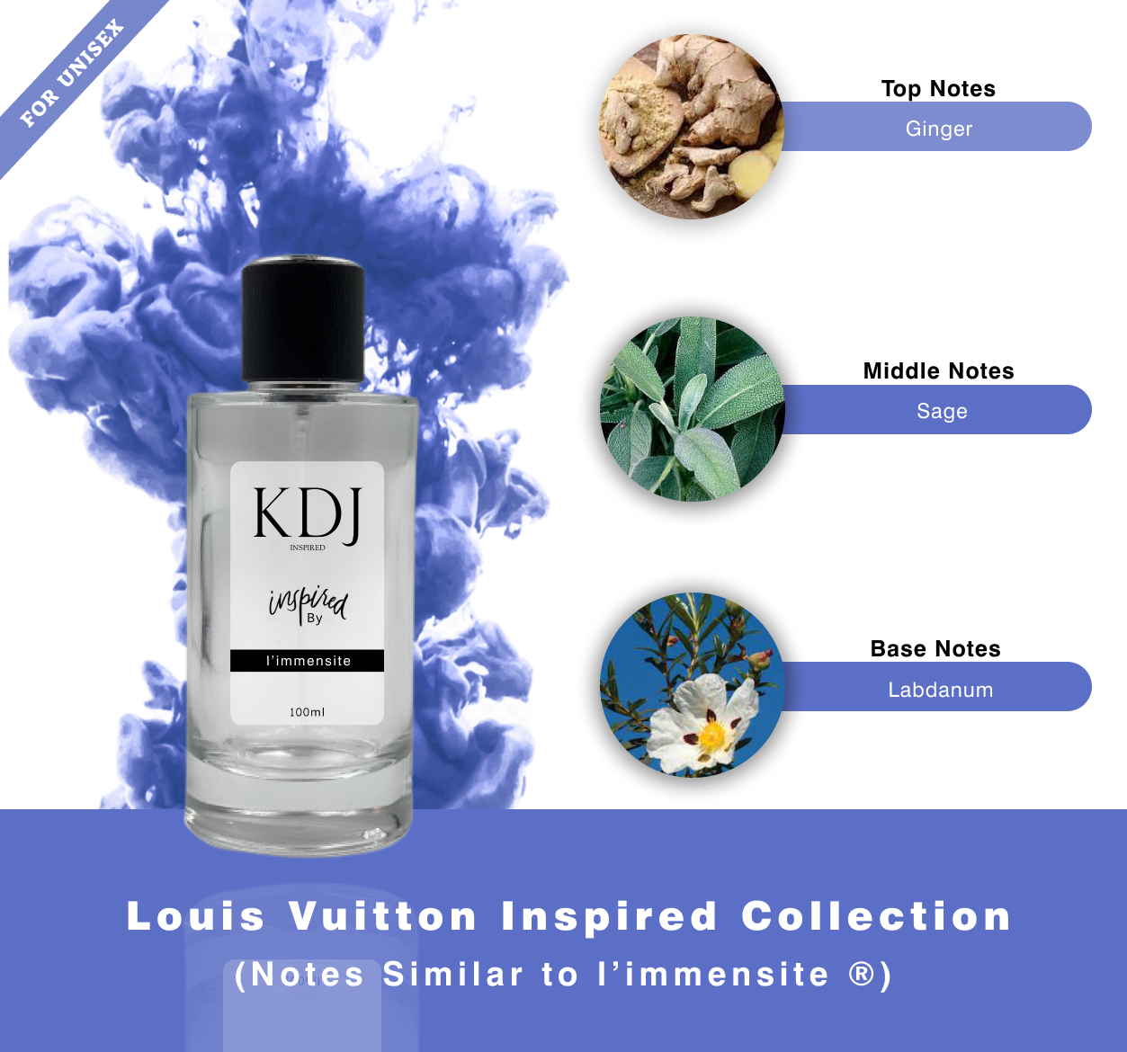 Kdj Inspired - Unisex 0739C - L'Immensité Louis Vuitton for men