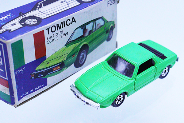 ミニカーショップ ケンボックス トミカ 青箱☆F28☆フィアットX 1/9(緑