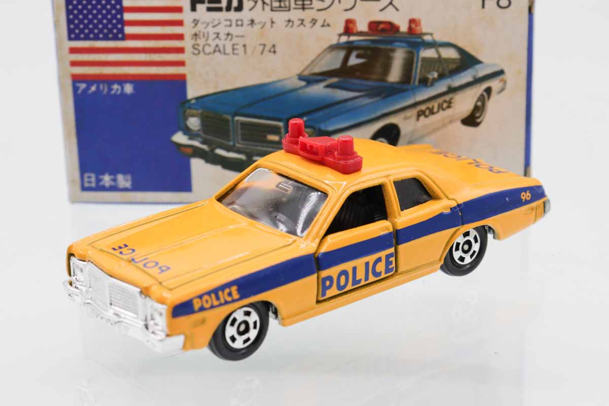 日本製 トミカ 青箱 ダッジコロネット カスタム ポリスカー F8｜Yahoo
