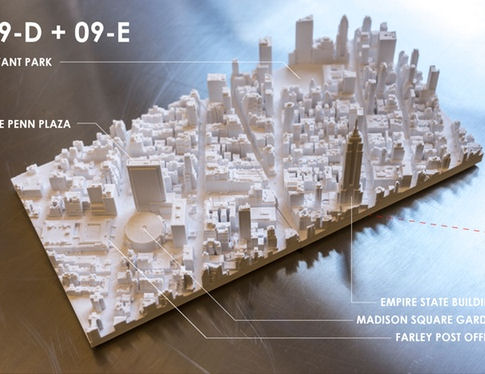 3Dプリンターで製作！ニューヨークの5000分の1縮尺都市模型を発売