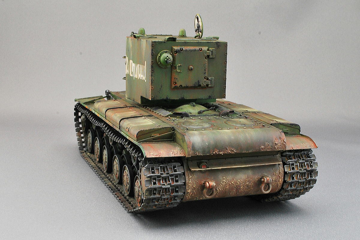 KV-2 ソビエト軍重戦車 トランペッター 1/35 組立と塗装・製作記・完成