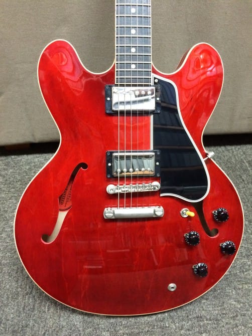 No.15 Gibson Custom ES-335 Dot Gloss faded Cherry | Ken Yokoyama