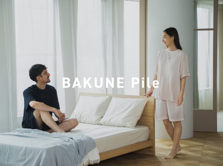 BAKUNE Pile 上下セット（半袖Tシャツ・ショートパンツ）_25SS LP