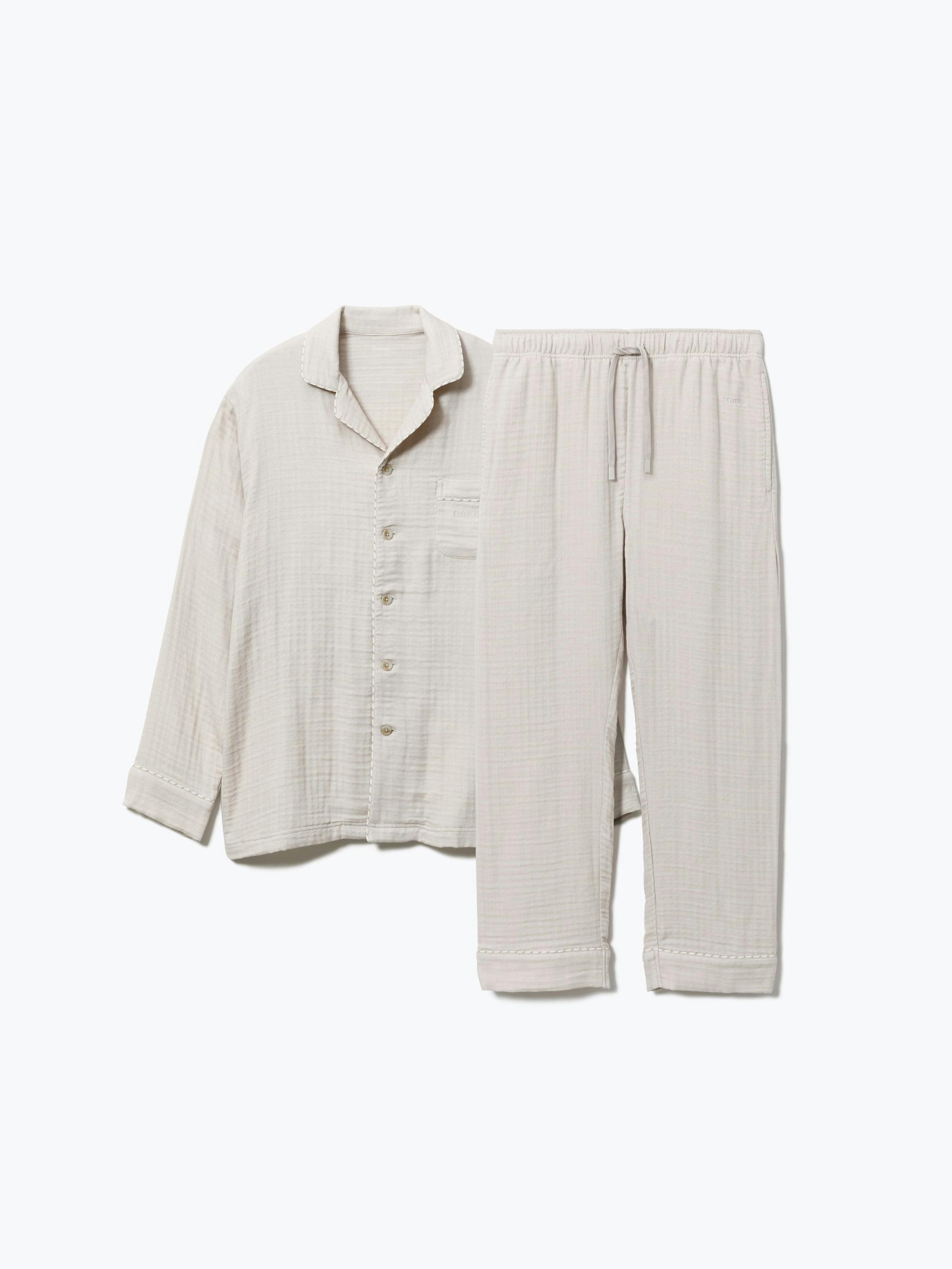 BAKUNE パジャマ ガーゼ / 上下セット（長袖シャツ・ロングパンツ