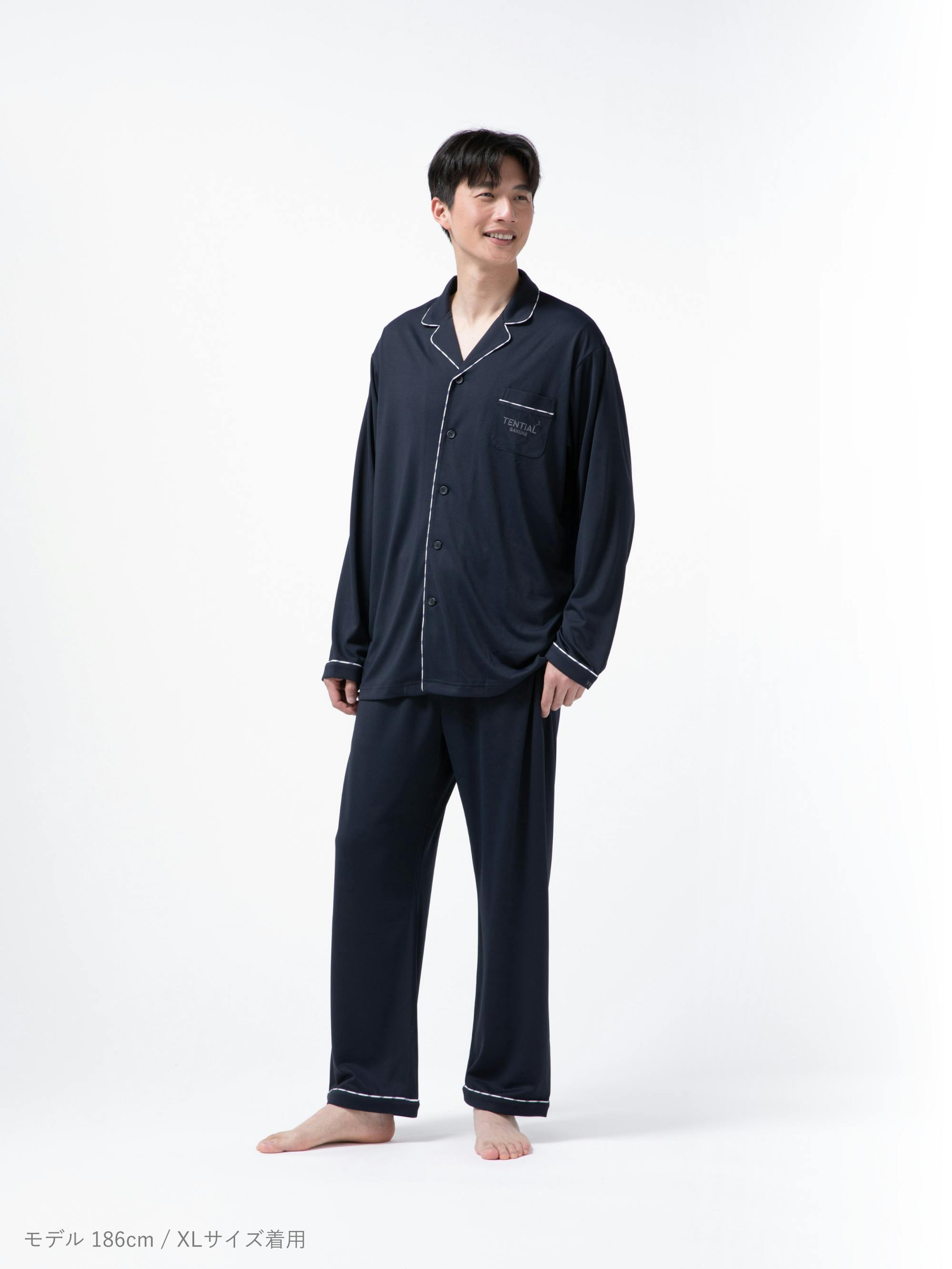 BAKUNE Pajamas Dry 上下セット（長袖シャツ・ロングパンツ）_25SS
