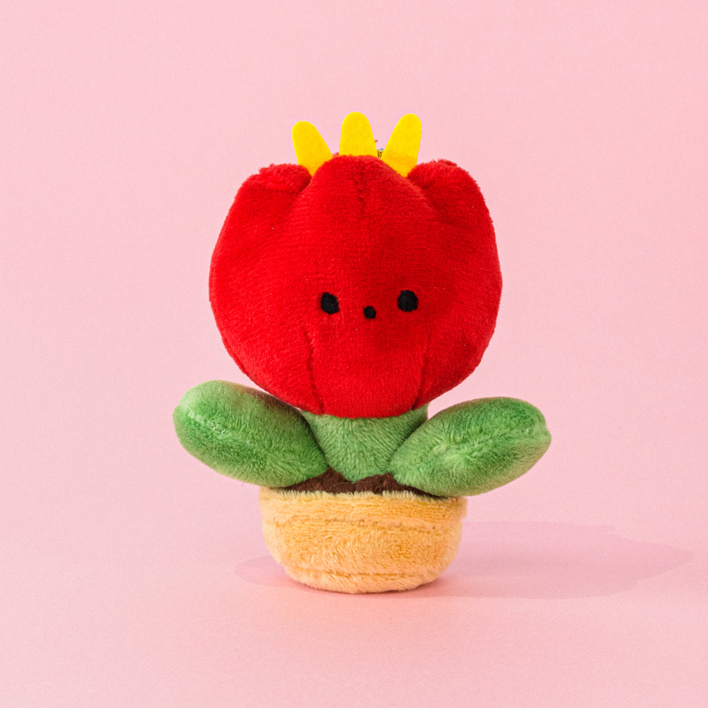 チューリップのぬいぐるみキーホルダー / 赤 / 須藤はる奈