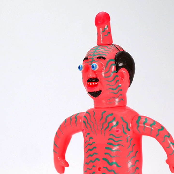 カスタムソフビ〉目マラサトシ / オレンジ / デハラユキノリ