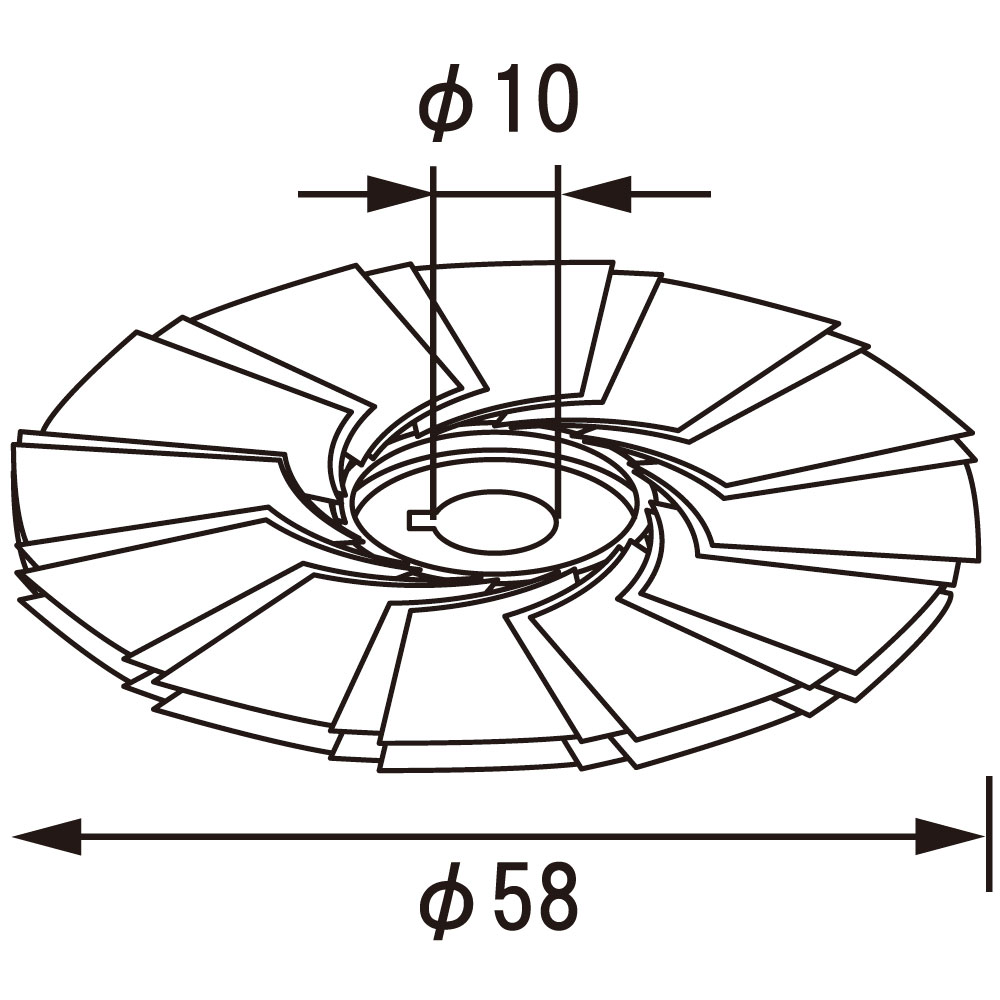 TOP58A3-ユニトップミニディスク φ58 #40｜研磨ポイント.com