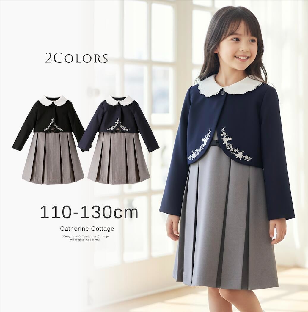 送料無料【入学準備セール目玉】入学式 スカラップレース襟オリジナル