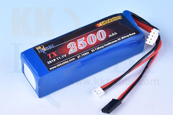KK HOBBY】 バランス充電端子付 【四角型】プロポ用リポバッテリー
