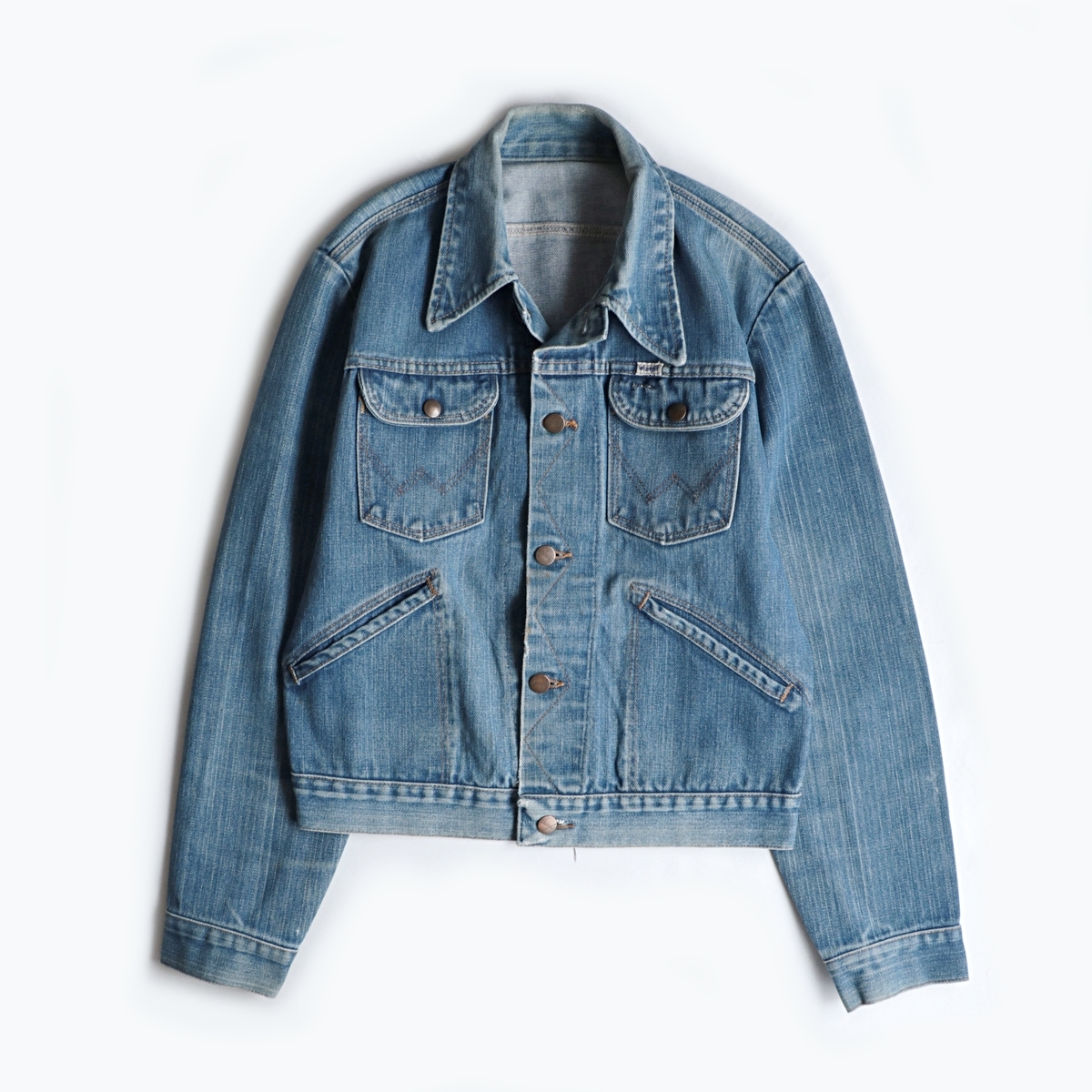 70s sears ”solid-color” ジップアップ ダービー ジャケット 古着 used