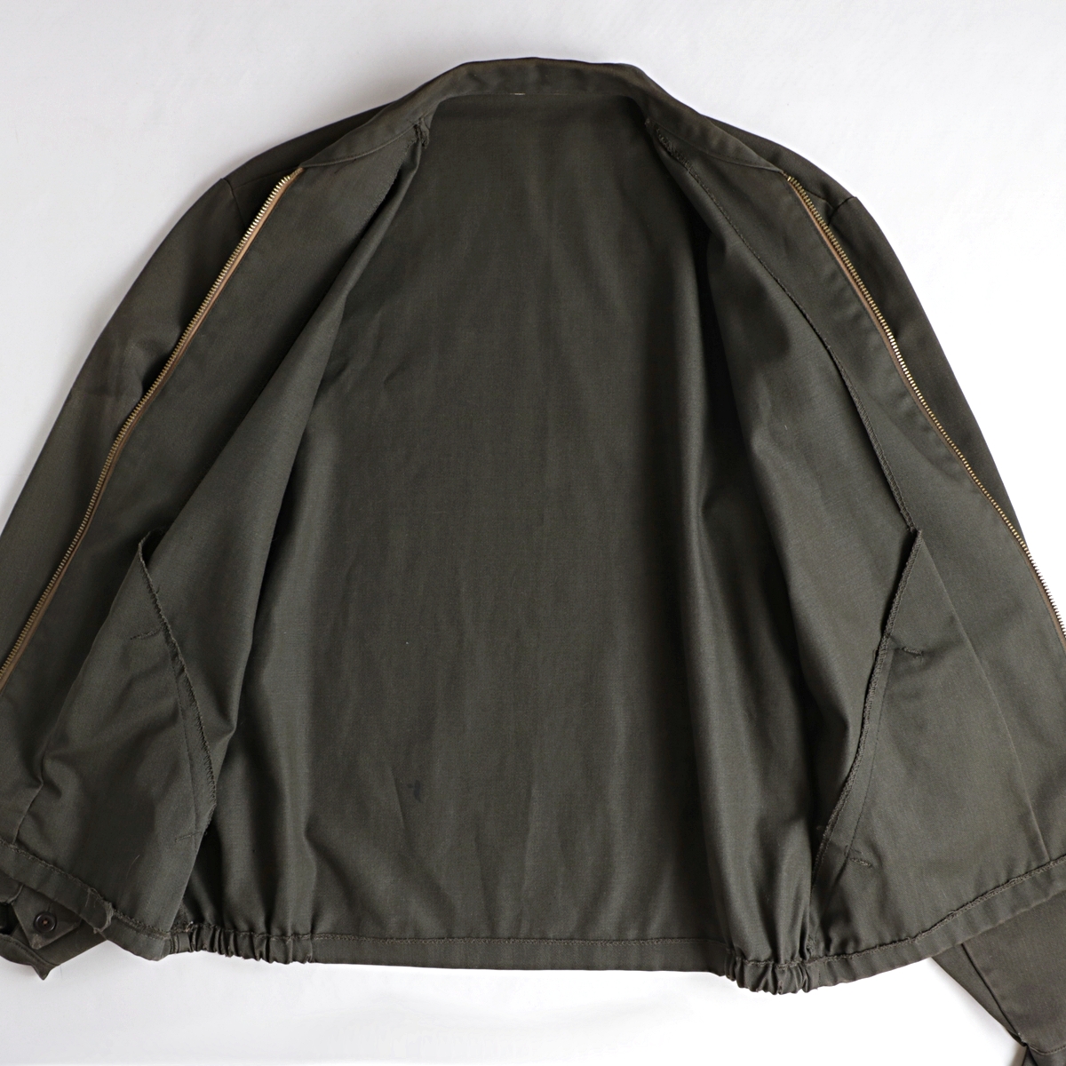 60-70s ビンテージ ”unknown” コットン ギャバジン ワーク ジャケット